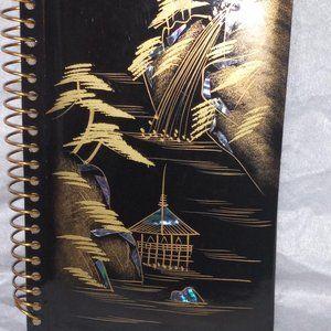 Mother of pearl , Vintage Japanese Photo album ,  Gold and Black ,  Collectable